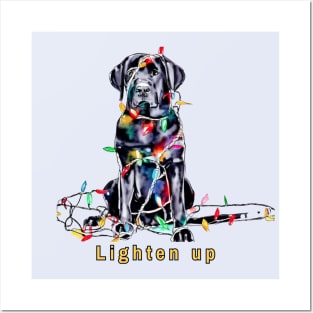 Lighten up Black Labrador Posters and Art